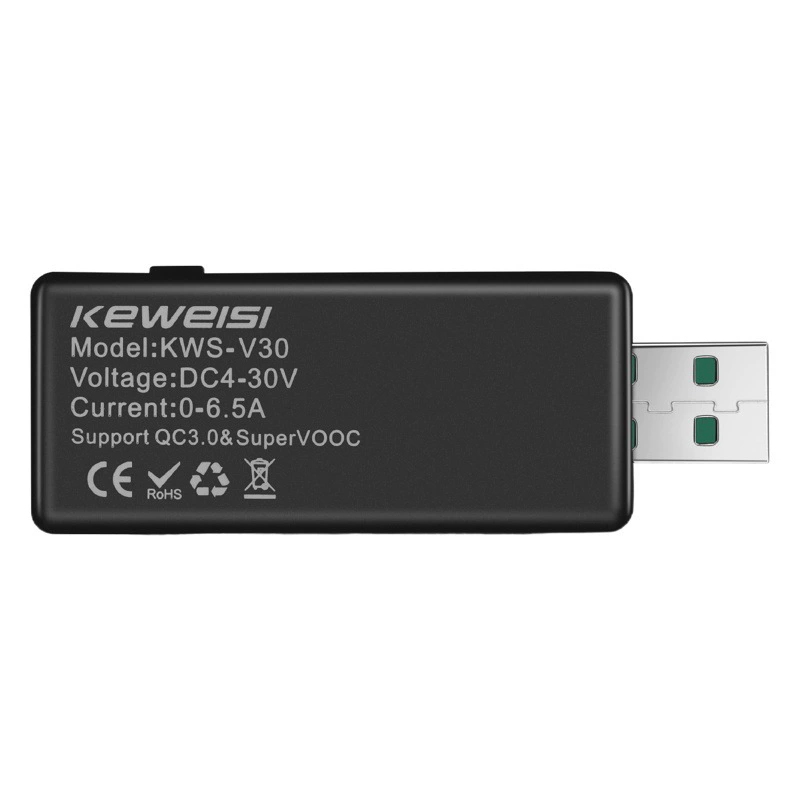 USB-измеритель тока, напряжение, емкость, измеритель мощности, протокол зарядного устройства для мобильного телефона KWS-V30 монитор