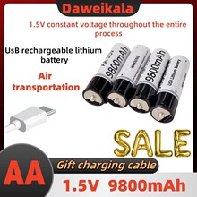 �羳����1.5V 9800mAh AA�ɳ��늳�USB-C���ٳ�늕r�R/���/���