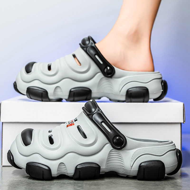 En nombre del cabello, zapatos con agujeros, nuevas sandalias de dos desgaste de verano, zapatos transfronterizos de alta gama para hombres, zapatos de playa, sandalias para hombres