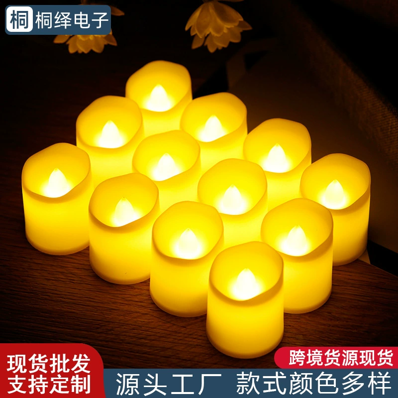 ✅Фабрика прямых продаж светодиодные электронные свечи волнистые качели бездымные свечи романтическая сцена предложения ткани