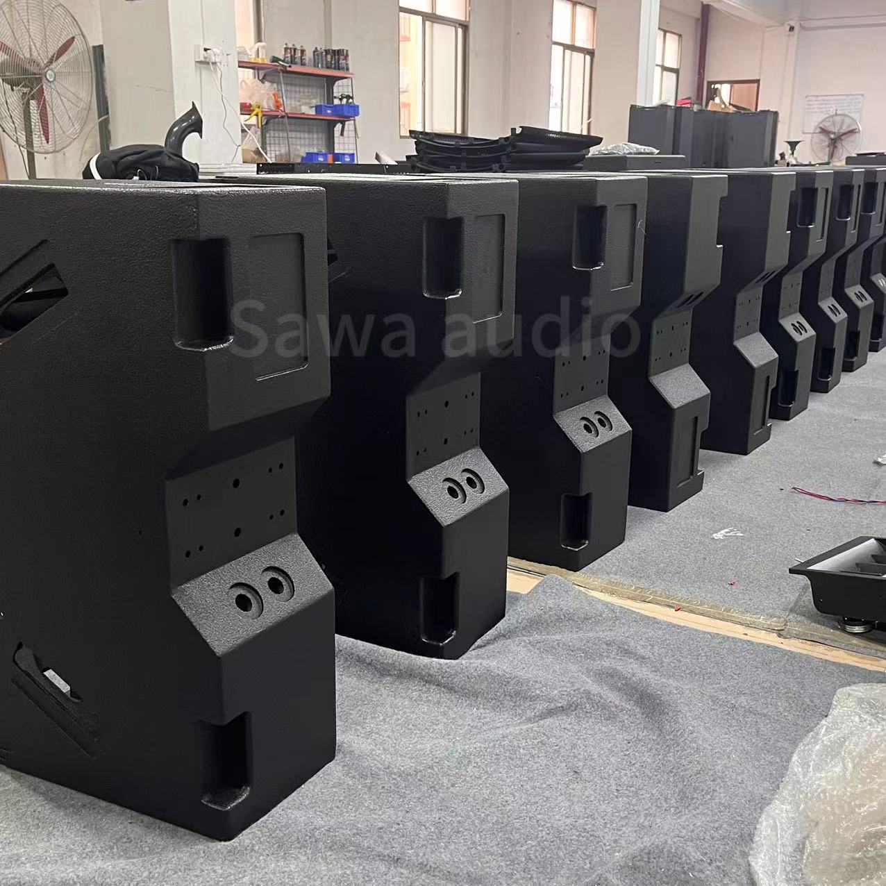 Dual 10 pulgadas 3D audio de matriz lineal al aire libre concierto profesional de alta potencia conferencia de sonido bar altavoces de escenario