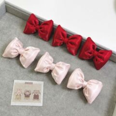 綿の立体の明るい色の蝶結びのシルクの光の布芸の蝶結びの頭飾りの部品のDIYの髪飾りの靴の靴下のアクセサリーのアクセサリ