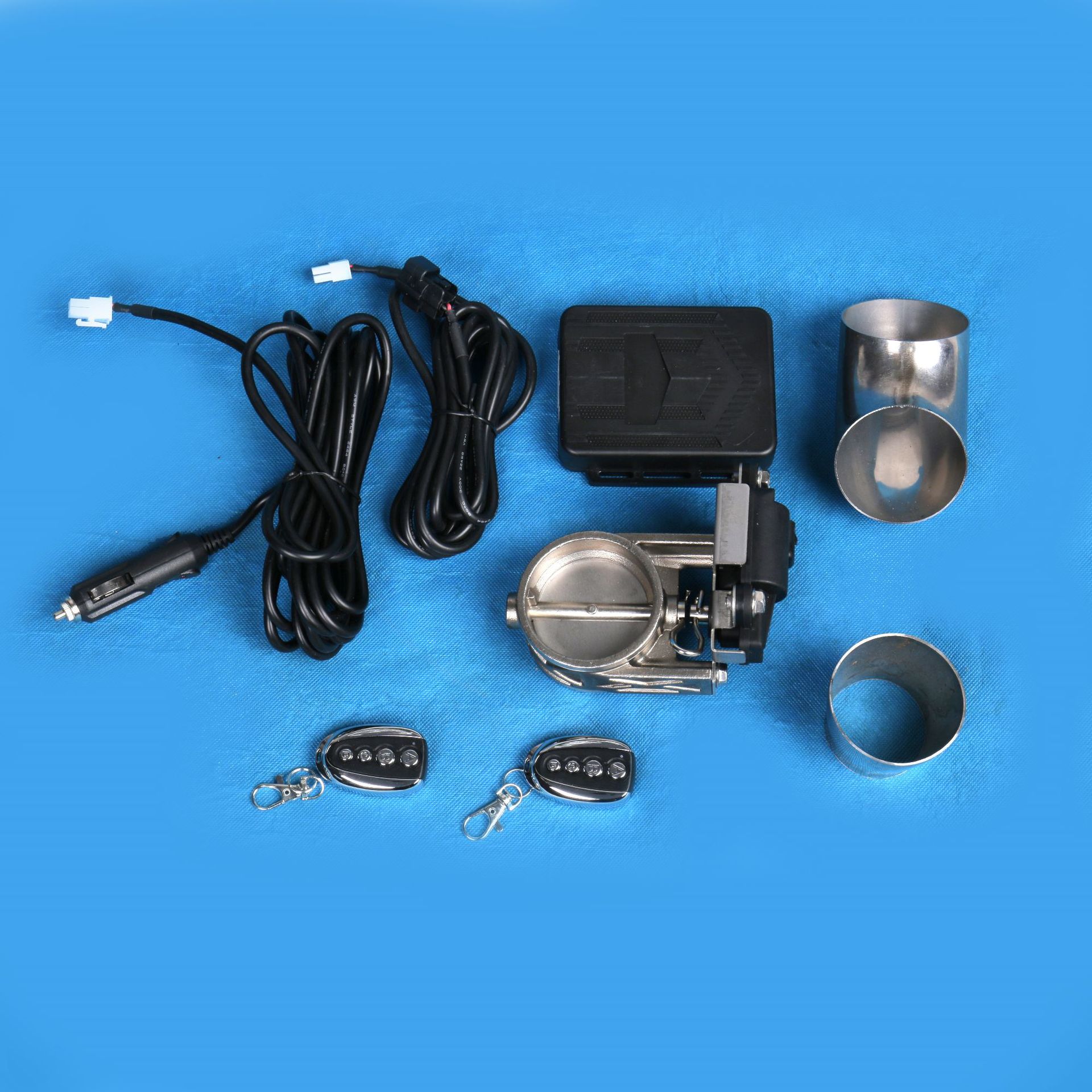 Fabricante de válvulas de escape de acero inoxidable con control remoto para modificación de sonido de coche, potenciador de sonido, escape lateral transfronterizo