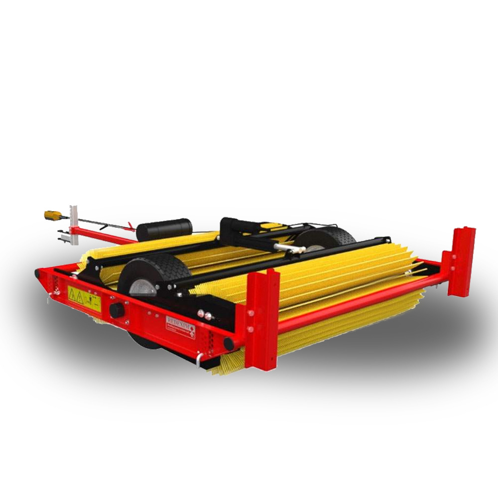 高尔夫足球场专用刷沙机 电动可调压力双滚筒设计 草坪护理多功能