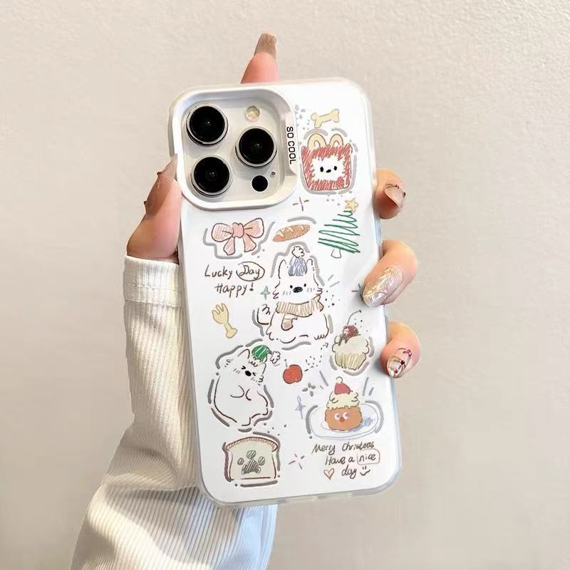 Nuevos postres japoneses y coreanos para iPhone 16 funda para teléfono móvil Apple 15promax/14 anti-caída 13pro12 lindo