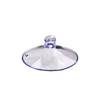 Plastic suction cup 4cm perforated suction cup pvc transparent small suction cup with hole wearable rope plush toy accessories glass suction