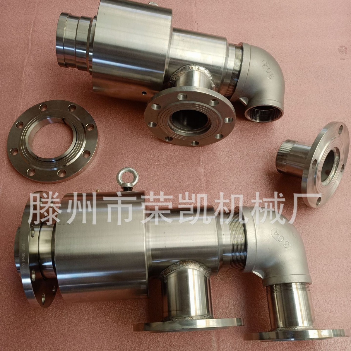 304不锈钢法兰卡口式H型旋转接头耐腐蚀/高压水油气360度旋转接头