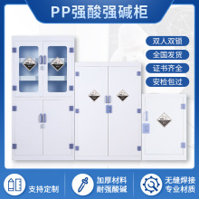 定制PP酸碱柜危险化学品药品柜定做 耐酸碱试剂柜防腐蚀器皿柜子