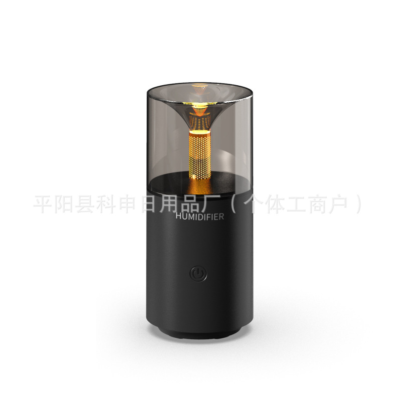 车载加湿器新款车载香薰机大雾量氛围灯室内迷你扩香机桌面烛光灯|undefined
