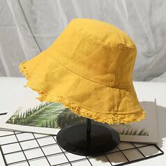 日本の女性の春秋の毛の縁の漁師の帽子は簡単です。