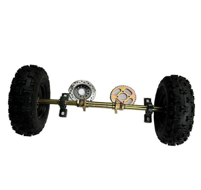 Modified Four-Wheel Electric Go-Kart Parts, Atv Rear Axle, Rear Suspension Assembly, Brake Components, and 6inch Tires