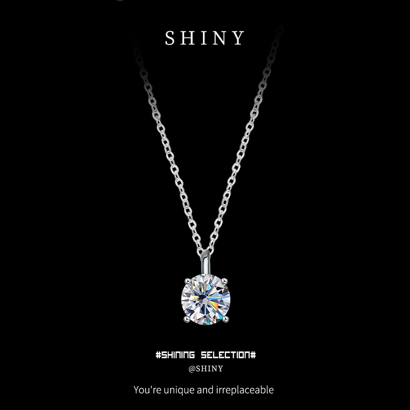 Erlock s925 Серебряная корейская версия личности прилив с бриллиантами крест кулон ожерелье темперамент сладкая цепочка ключицы Mo Sang цепи