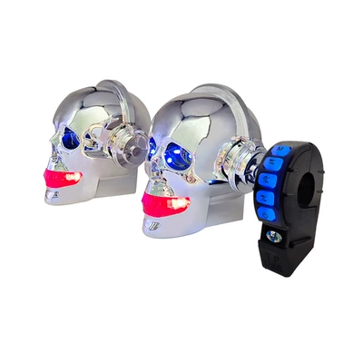 Cross-border hot sale 12V motorcycle bracelet skull audio car subwoofer waterproof Bluetooth phone (Car speaker/subwoofer) - bracelet-skull-stereo