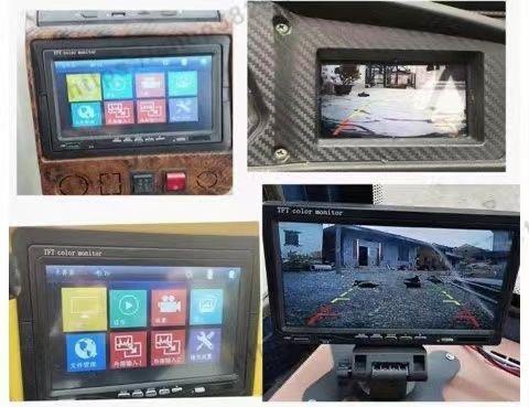 Electric tricycle reversing camera, four-wheel high-definition 4.3inch /7 inch 12v display screen, high-definition rearview camera