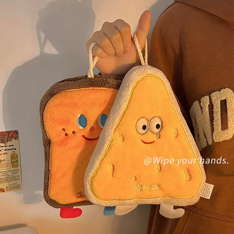 Подвесной полотенце для рук впитывает воду милые быстросохнущие руки ткань кухня ванная полотенце тряпка утолщение мультфильм детский платок