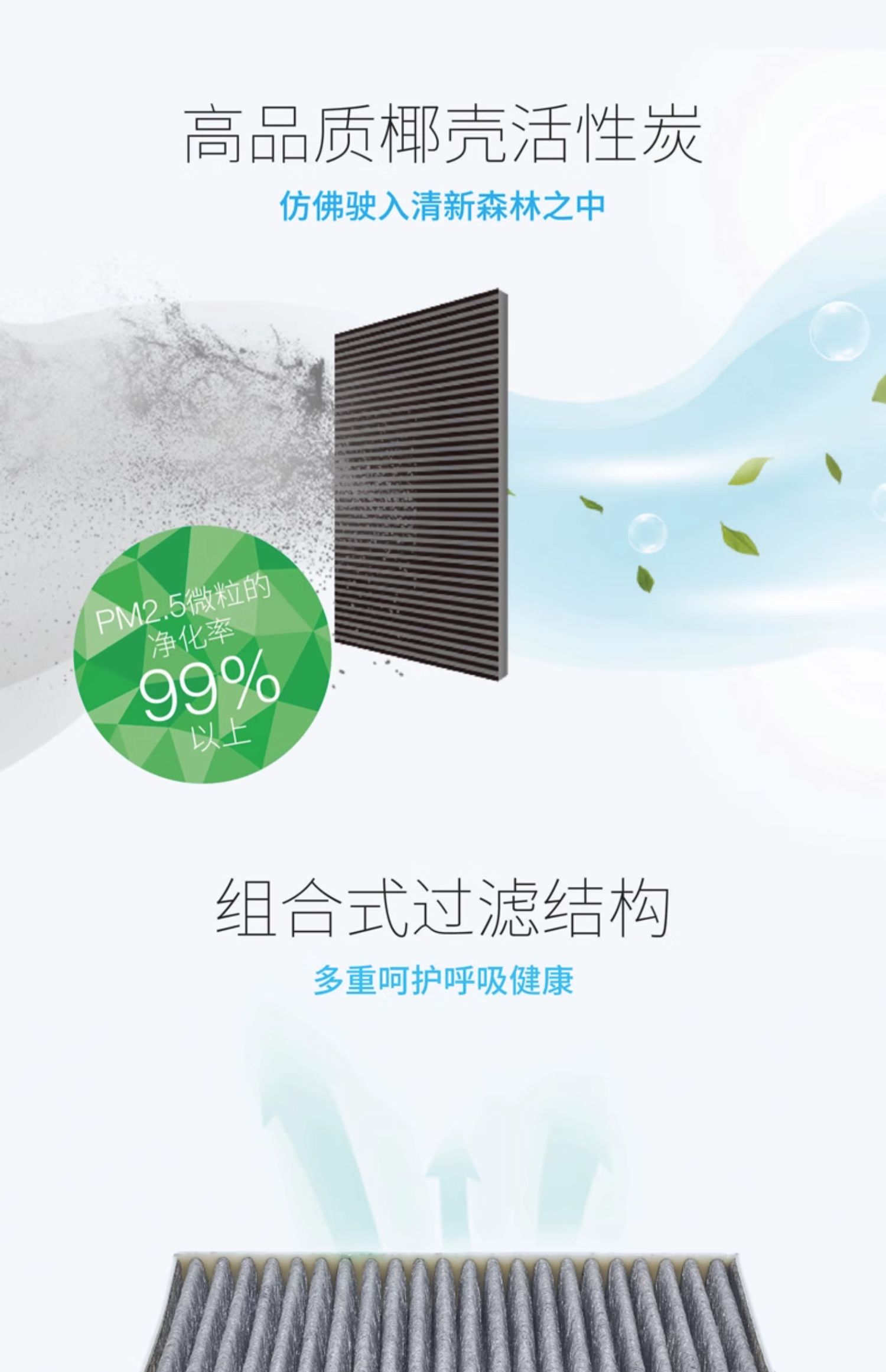 Suitable for Toyota RAV4 Rongfong Corolla Camry Ralink Vichy Zhixuan Highlander Asian Dragon Air Conditioning Filter Element