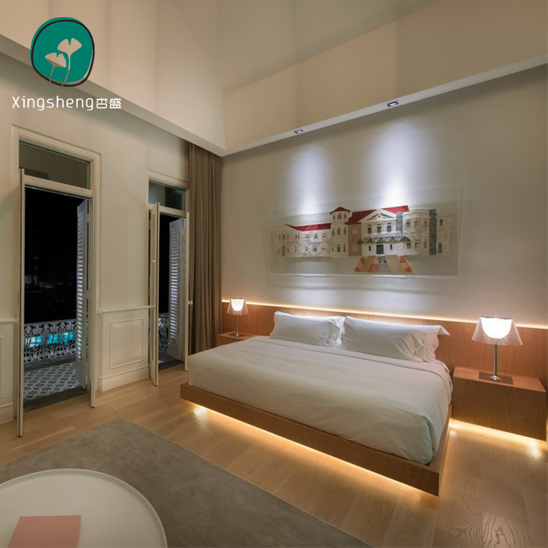 Budget Hotel Guest Room Standard Room Single Room Studio Apartment Panel Computer Desk Panel Complete Furniture Sofa