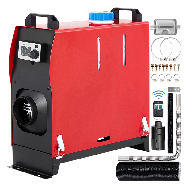 Calentador de estacionamiento de calefacción diesel hogar todo en uno LCD de control remoto carcasa de aluminio de cuatro agujeros diesel calentador de invierno image 1