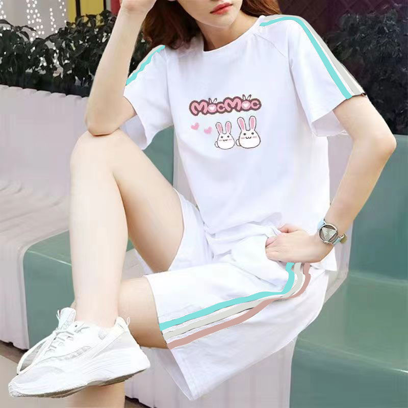 흰색 세트 3가지 색상 토끼 2마리
