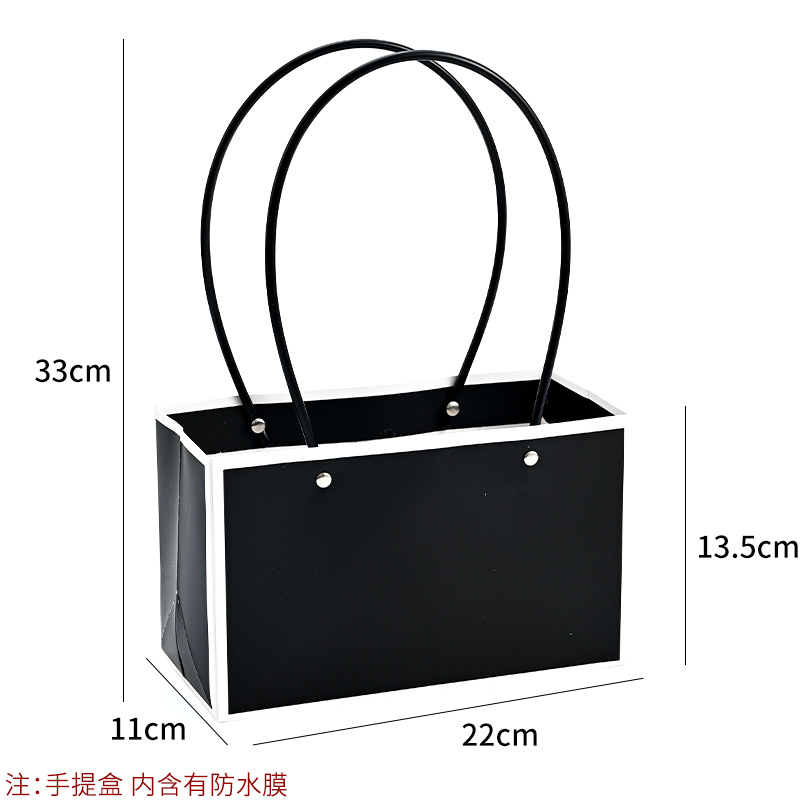 Bolso especial transfronterizo para flores, descuento al por mayor, bolsa trapezoidal de papel kraft impermeable, bolsa de embalaje de regalo, bolsa de ramo