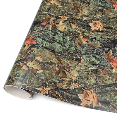 Auto Color Change Film – New Model Leafy Thatch Jungle - 1240-leaf-camouflage-20cm150cm