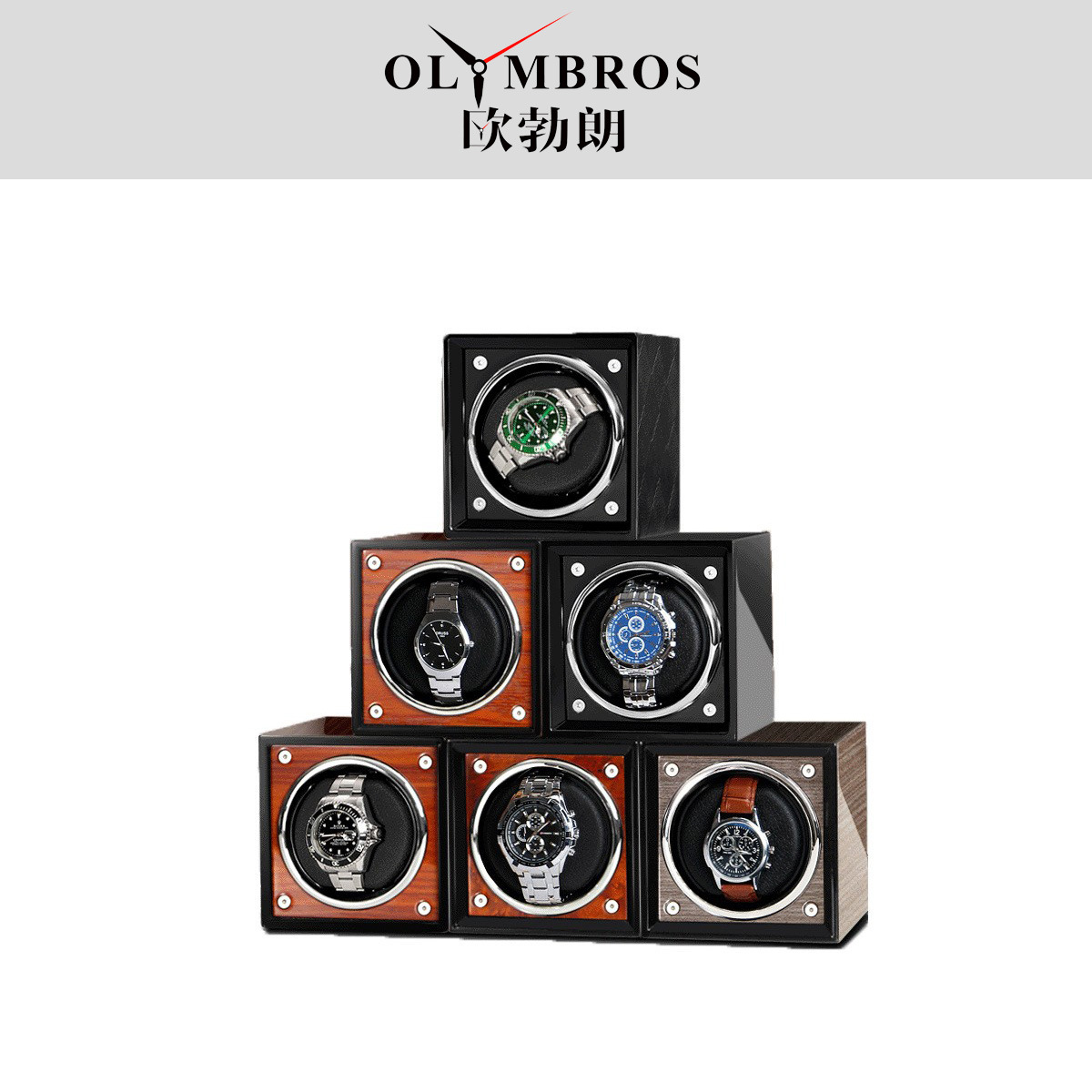 直售批发自动机械表转表器摇表器实木电动旋转手表包装现货首饰盒