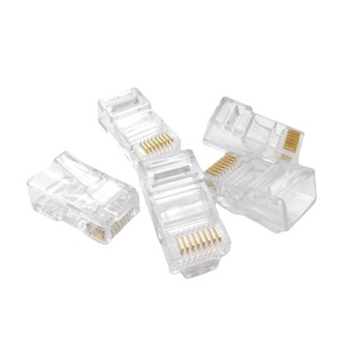 cOB copper Sheet rj-45 Network crystal Head rj45 8p8c Super category 5 Network cable crystal Head 1000 Per Pack
