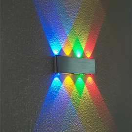 LED上下照光客厅电视沙发背景墙壁灯卧室床头灯过道酒吧KTV装饰灯