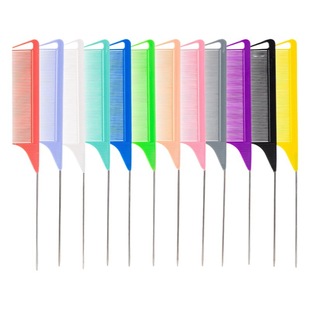 Manufacturers sell explosions hairdressing highlighting comb beauty styling comb steel needle barber shop comb hair salon hairdressing tools wholesale