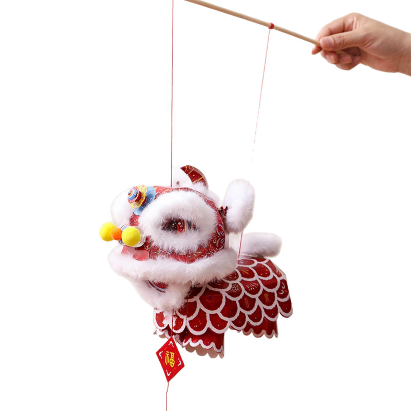 新款中秋节醒狮灯笼手工diy材料包幼儿园儿童手提花灯非遗手作|undefined