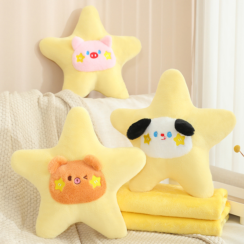 Pentagramas almohada lindo sofá cojín juguetes de peluche muñeca in adornos de dormitorio regalo perrito