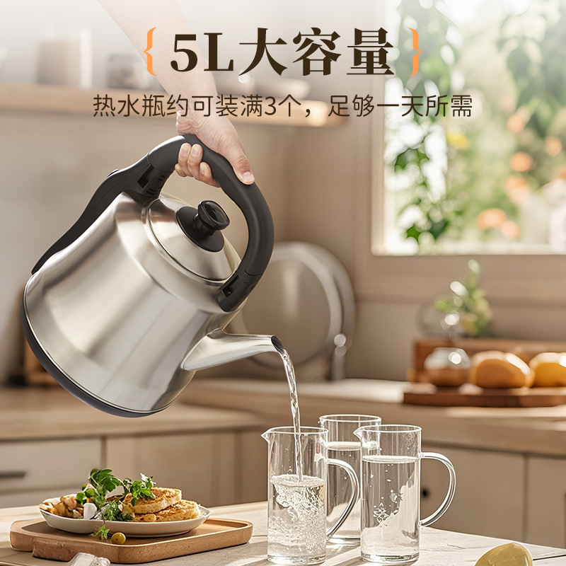 Zhigao hervidor eléctrico 304 hervidor de acero inoxidable 2025 nuevo tipo de hervidor doméstico de gran capacidad apagado automático