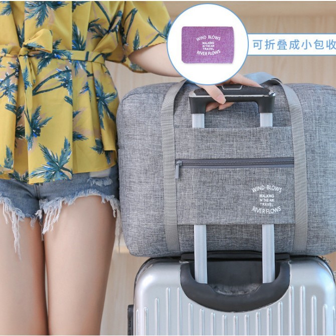 Waterproof folding big capacious travel bag for men and women