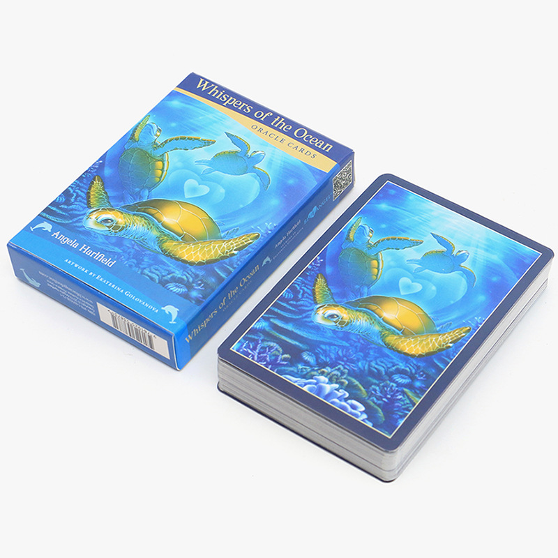 Whispers Of Ocean Oracle Tarot Cards, Intuitive Divination Deck_voghion.com