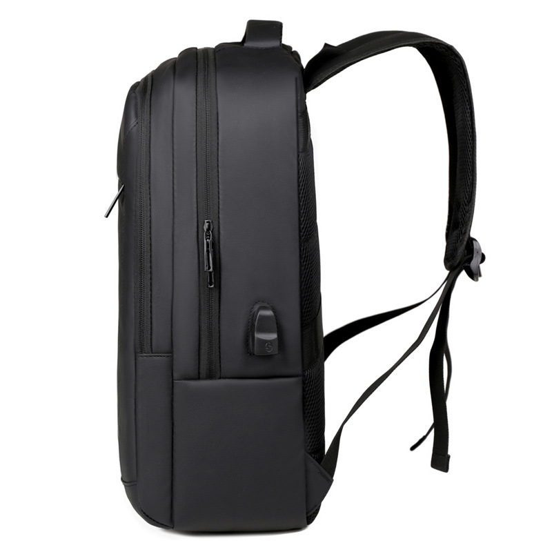 Nueva mochila para estudiantes de gran capacidad para viajes de negocios, mochila para hombres, bolso para computadora de negocios USB portátil al aire libre, mochila escolar