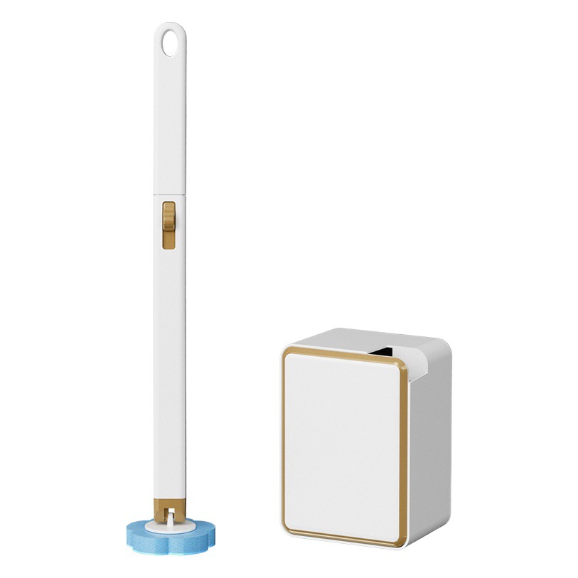Toilet Cleaning Brush, Bathroom Square Toilet Brush, Household Nail-Free Wall-Mounted Disposable Toilet Brush