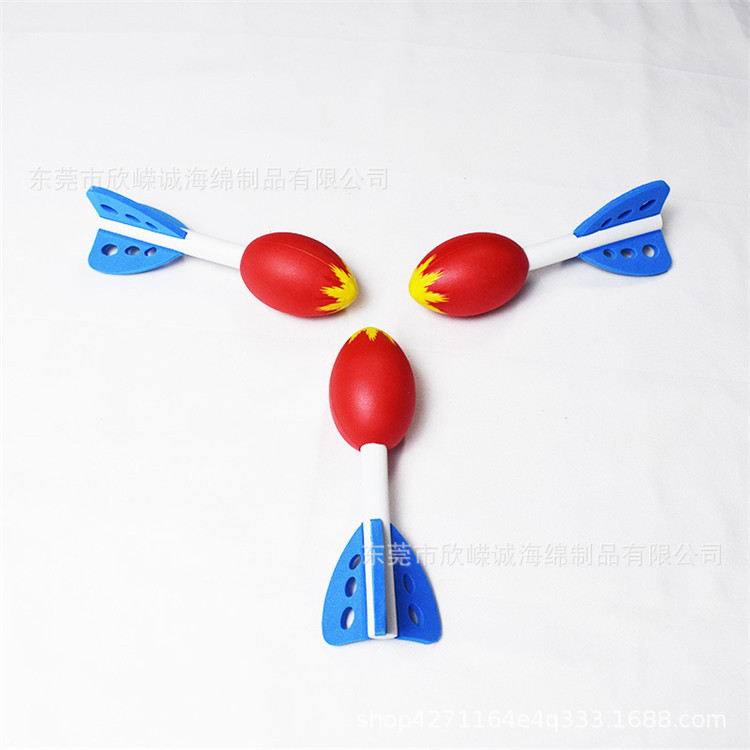 EVA de forma especial tallada de molienda de corte de arco de perforación juguetes educativos para niños EPE burbuja cohete de algodón barril de suministro