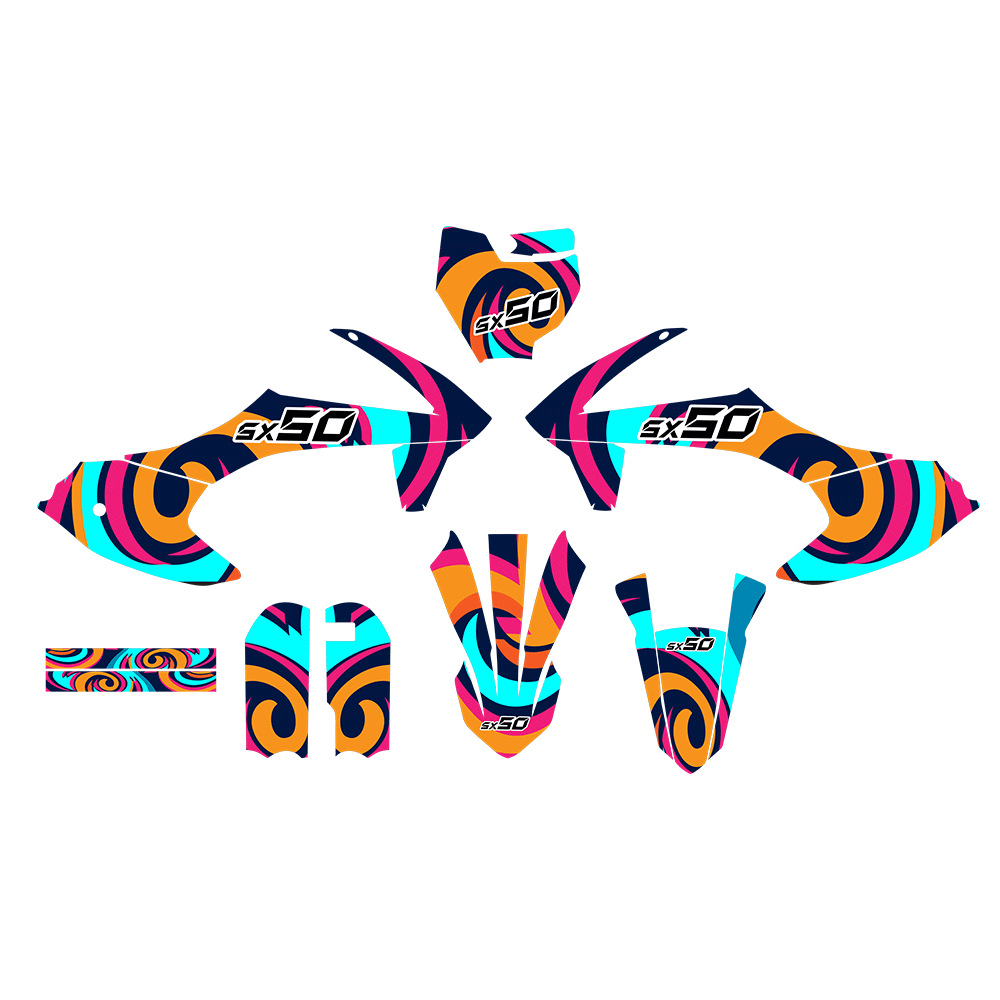 Para KTM SX 50 2016 - 2023 motocicleta de carrocería pegatinas impermeables pegatinas decorativas