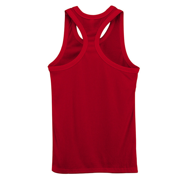 Men's Clothing Men's Slim Fit Ribbed Vest Style Casual Sports Base Layer Spring Summer For Formal & Casual Heavyweight Cotton_viptrois.com