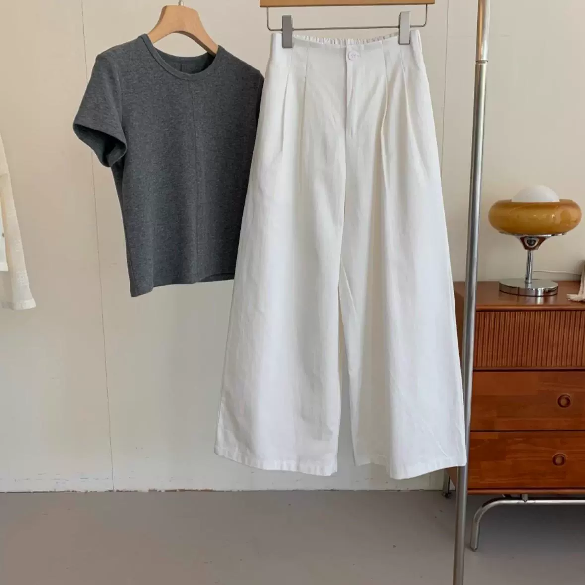 [Pure Cotton - Washed water - No shrinkage in the later stage] Темпераментные брюки-кюлоты женские 2025 весна чистый хлопок высокая талия прямые штанины