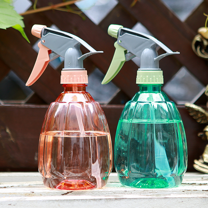 Regadera de 500ml Tipo Melón, Colores Caramelo, Pulverizador de Jardinería