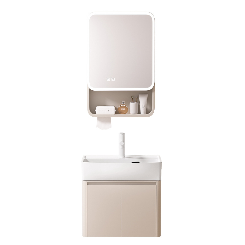 gabinete de baño de casa pequeña lavabo de baño lavabo de abeja de almacenamiento gabinete de baño combinación lavabo cerámico integral image 6