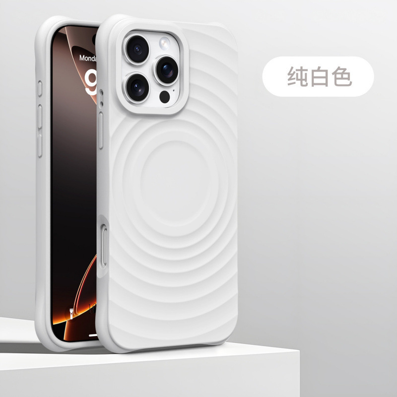 适用iphone17promax手机壳磁吸苹果16波漾液态硅胶15纯色14防摔壳|undefined