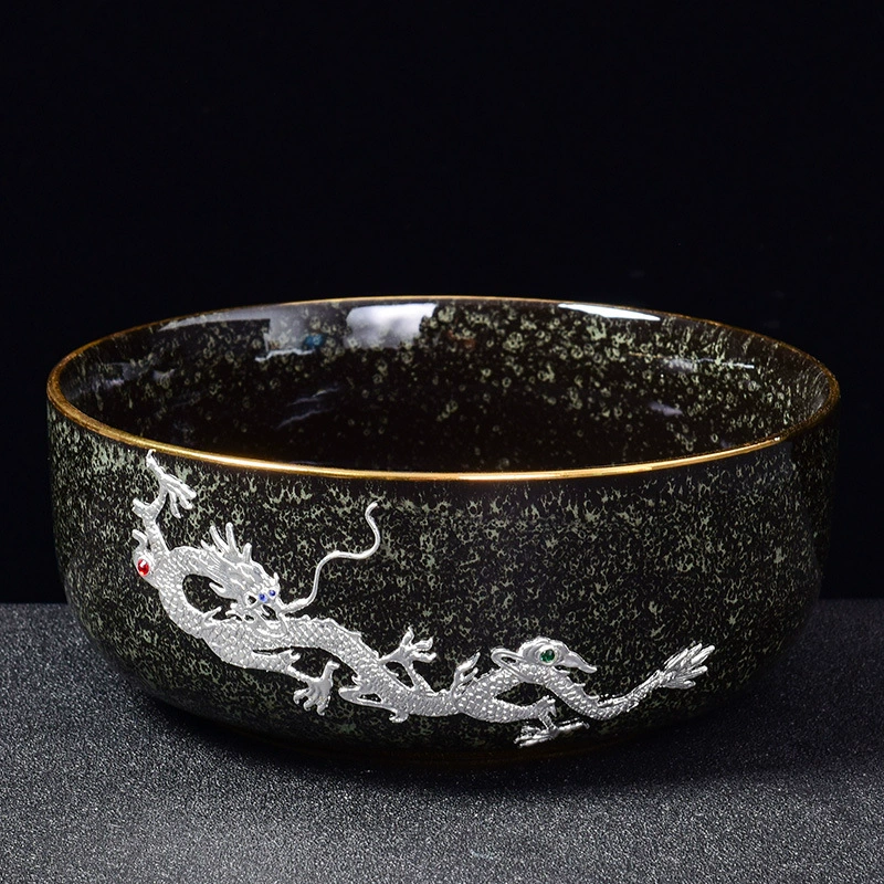 Jianzhan black glaze tea washing pens Washing water pelvic water washing tea bowl ceramic kung fu tea set Tea ceremony zero home tea tray