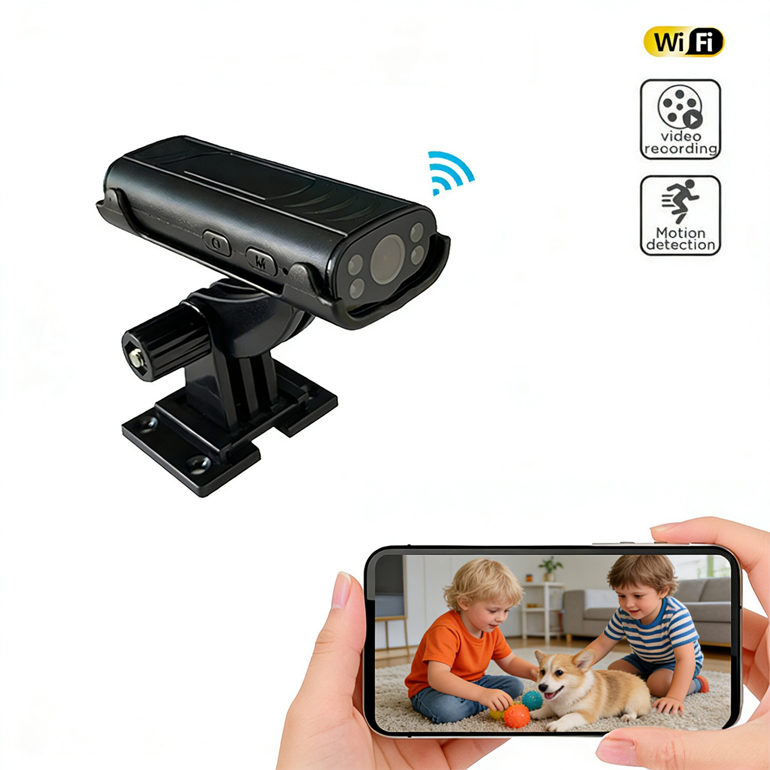 Cross-border hot selling home smart wireless WiFi camera HD remote monitoring security head network video recorder