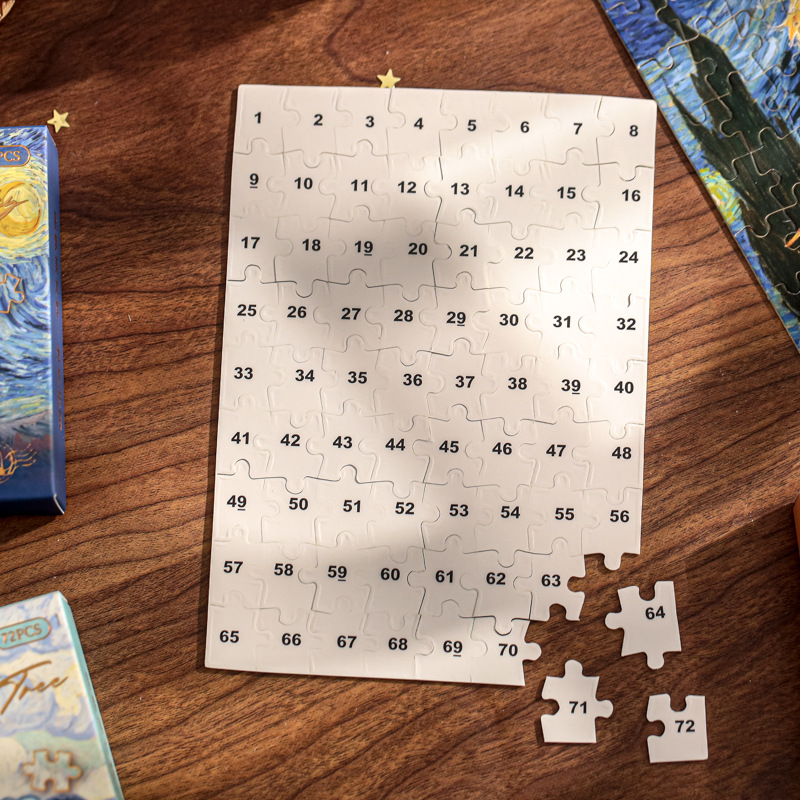 Mr. Paper Mini Puzzle Star Dream Art Museum Series Rompecabezas de escritorio de bricolaje para estudiantes románticos de alto valor