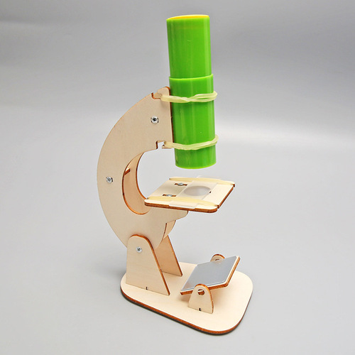 Science experiment homemade microscope children's hand-assembled physics experiment material package science and technology small production toys