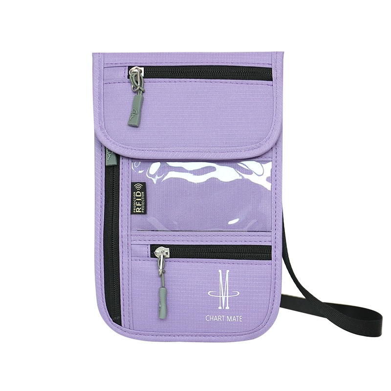 Bolsa de identificación titular del pasaporte titular de la tarjeta de viaje multifuncional bolsa de boleto portátil bolso del teléfono móvil billetera crossbody unisex