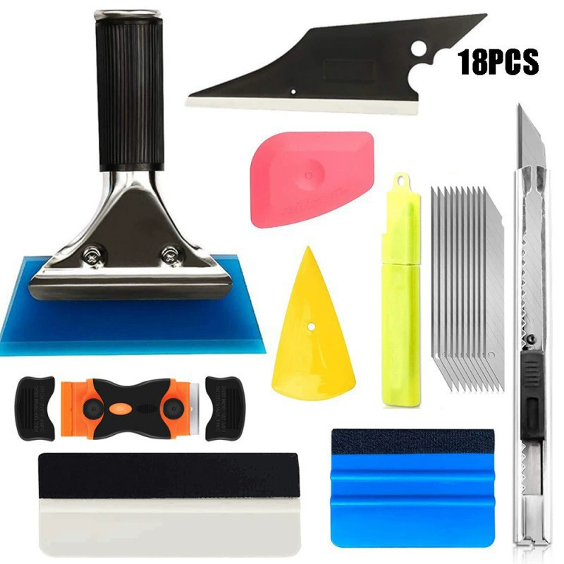 Cross-border 24-piece car film toolkit set window film installation tools felt scraper squeegee car window scraper