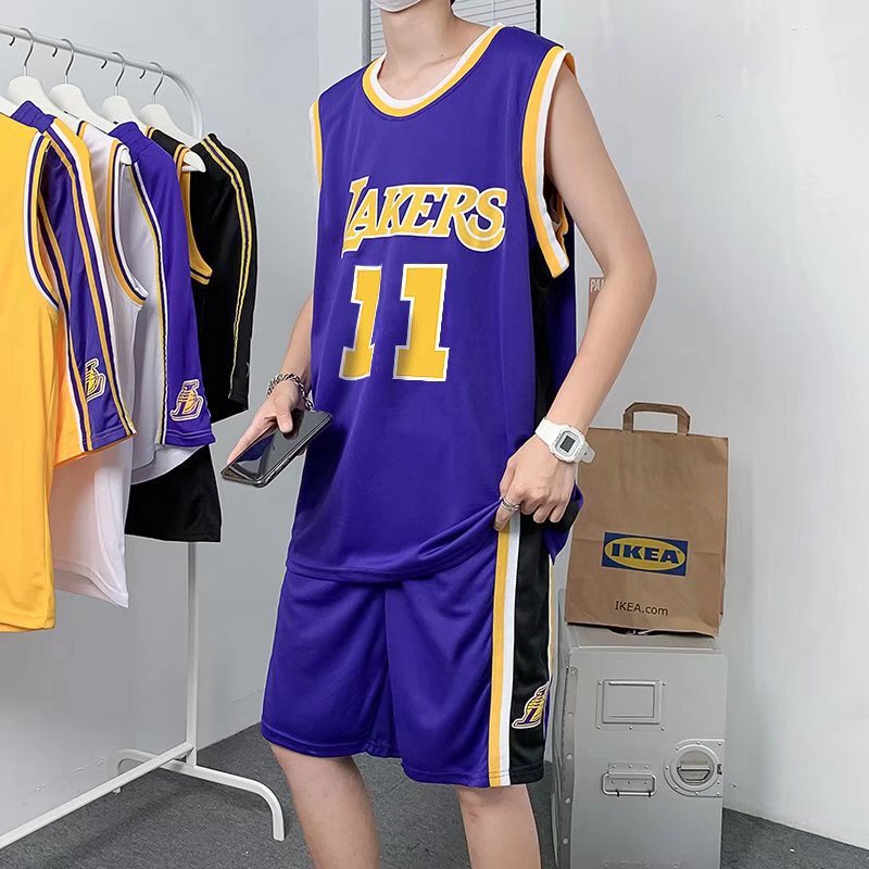 Casual sports suit vest sleeveless T-shirt shorts basketball clothes 2024 new summer running one-piece delivery Casual sports suit vest sleeveless T-shirt shorts basketball clothes 2024 new summer running one-piece delivery